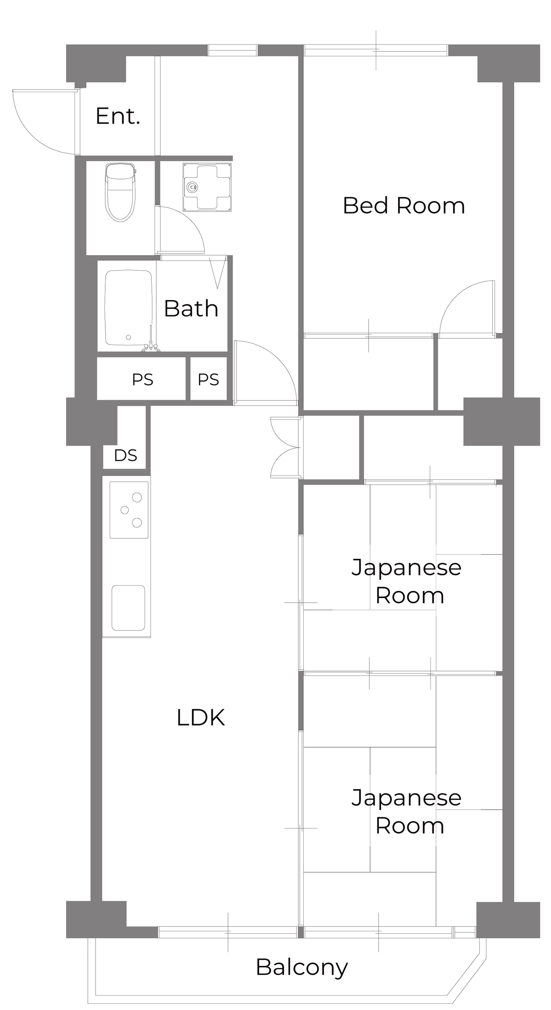 リノベーション前の間取り/千葉のリノベーション