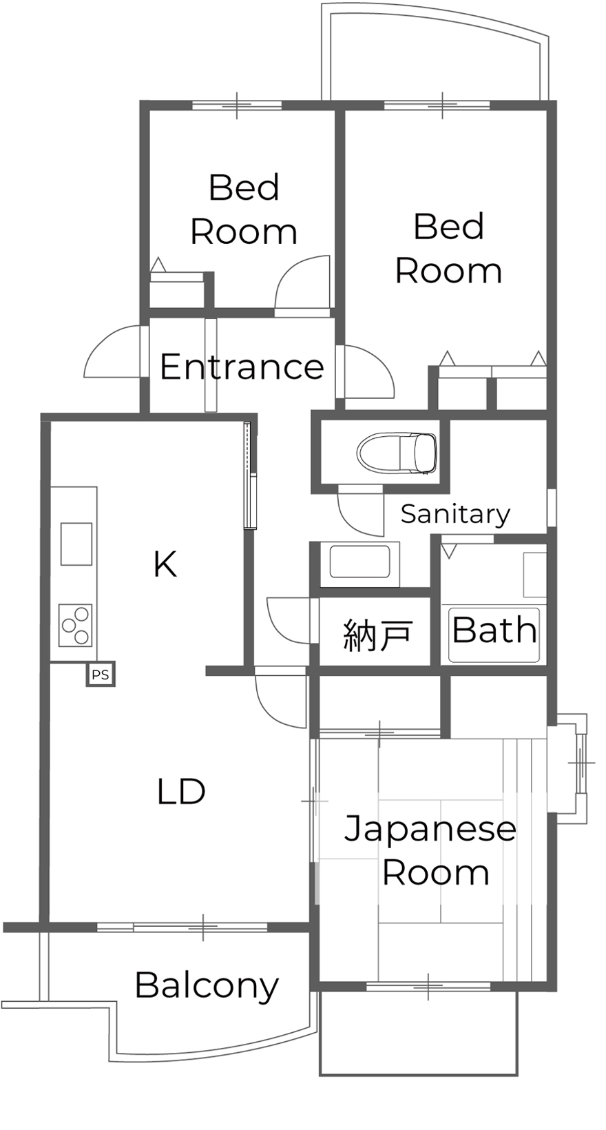 リノベーション前の間取り/千葉のリノベーション