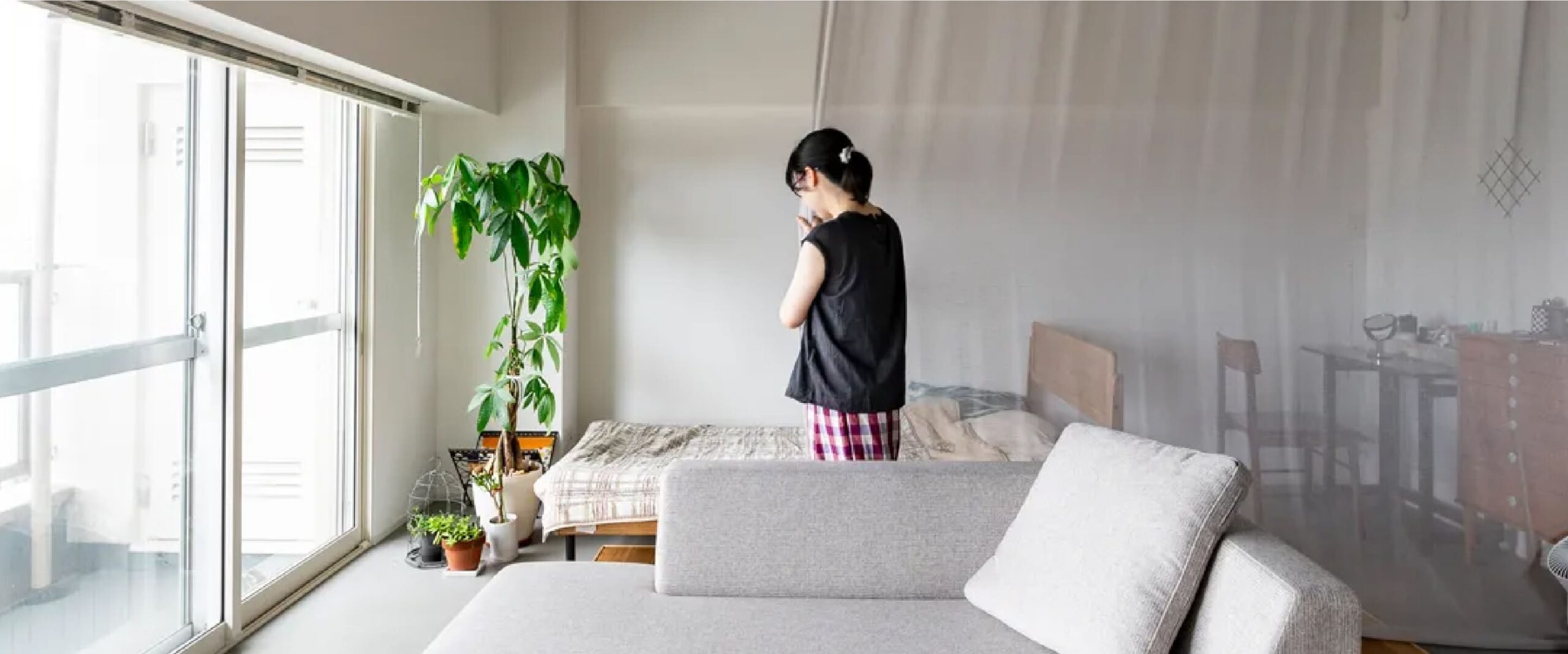 ギャラリーのような暮らし。<br>柔らかな光に包まれた住まい