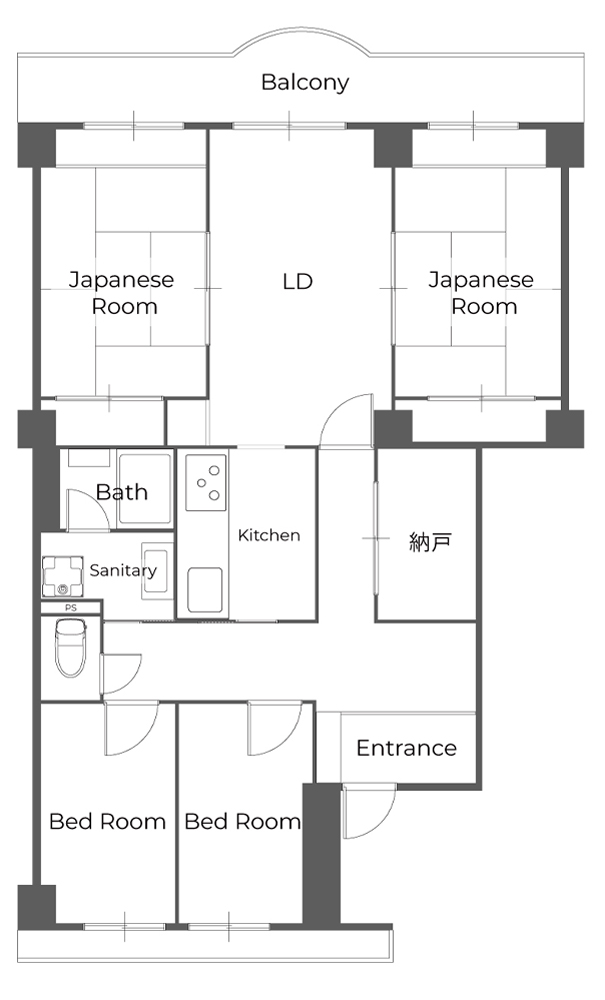 40代・一人暮らし男女の理想の部屋｜千葉の一人暮らしのためのリノベーション実例｜be naked